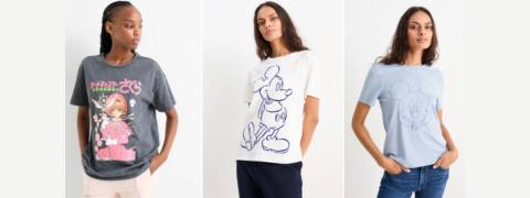 Erhalten Sie bis zu 50% Rabatt im C&A Sale auf Damen T-Shirts und Tops